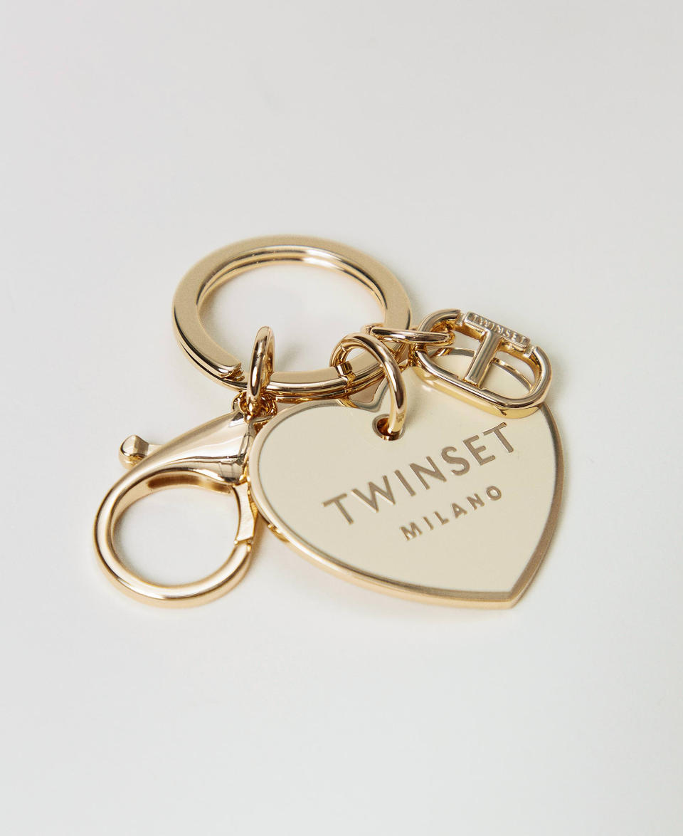 Heart-shaped keyring with logo Vanilla Woman 251TH7010_12143_02