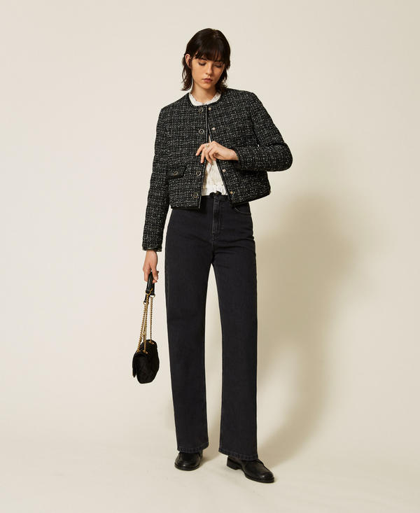 Blouson rembourr&eacute; en boucl&eacute;