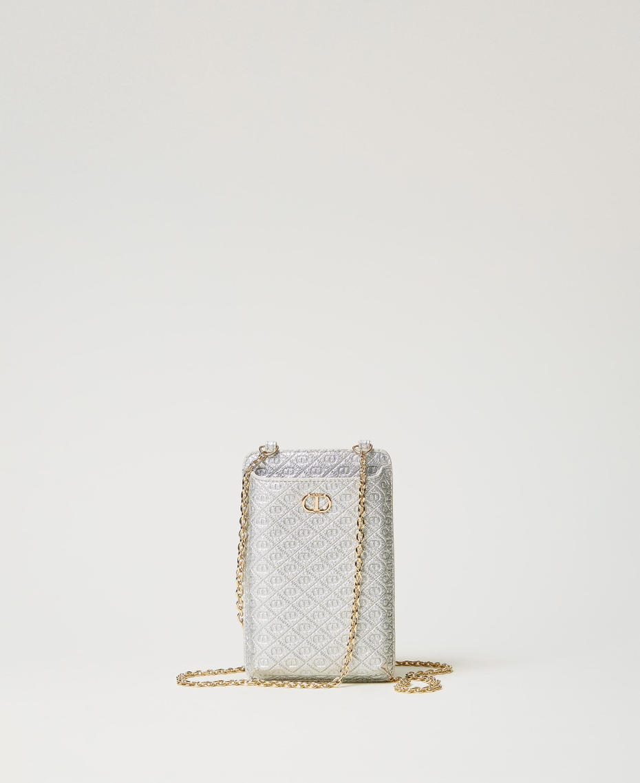 Smartphonetasche mit Tragekette und Oval Ts Silber Frau 251TH7045_00995_01