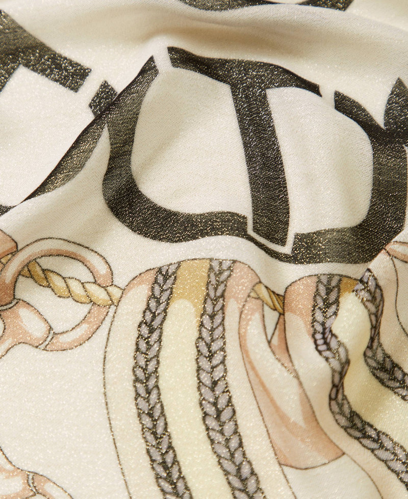 Chain print keffiyeh Snow Clasp Print Woman 251TA4270_12223_02