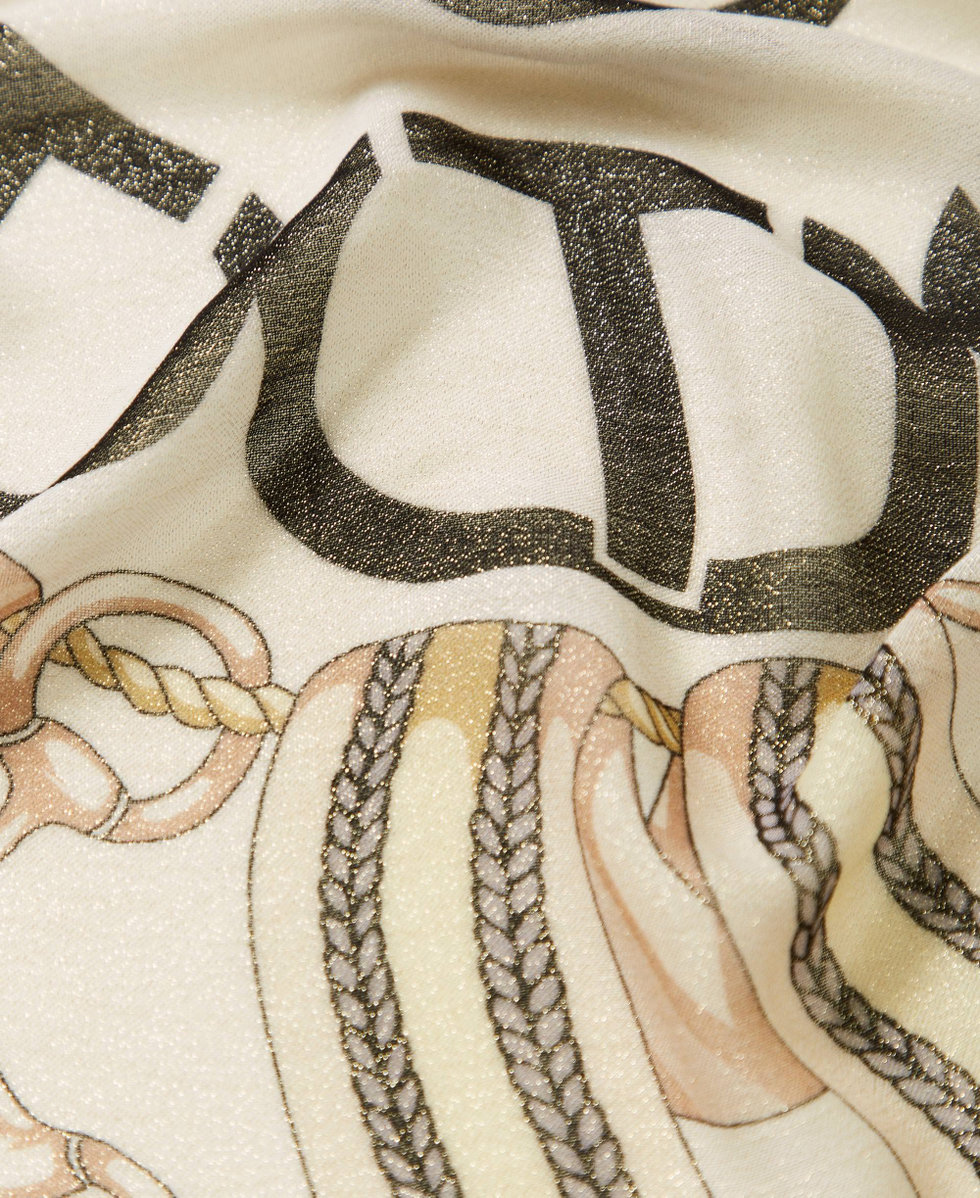 Chain print keffiyeh Snow Clasp Print Woman 251TA4270_12223_02