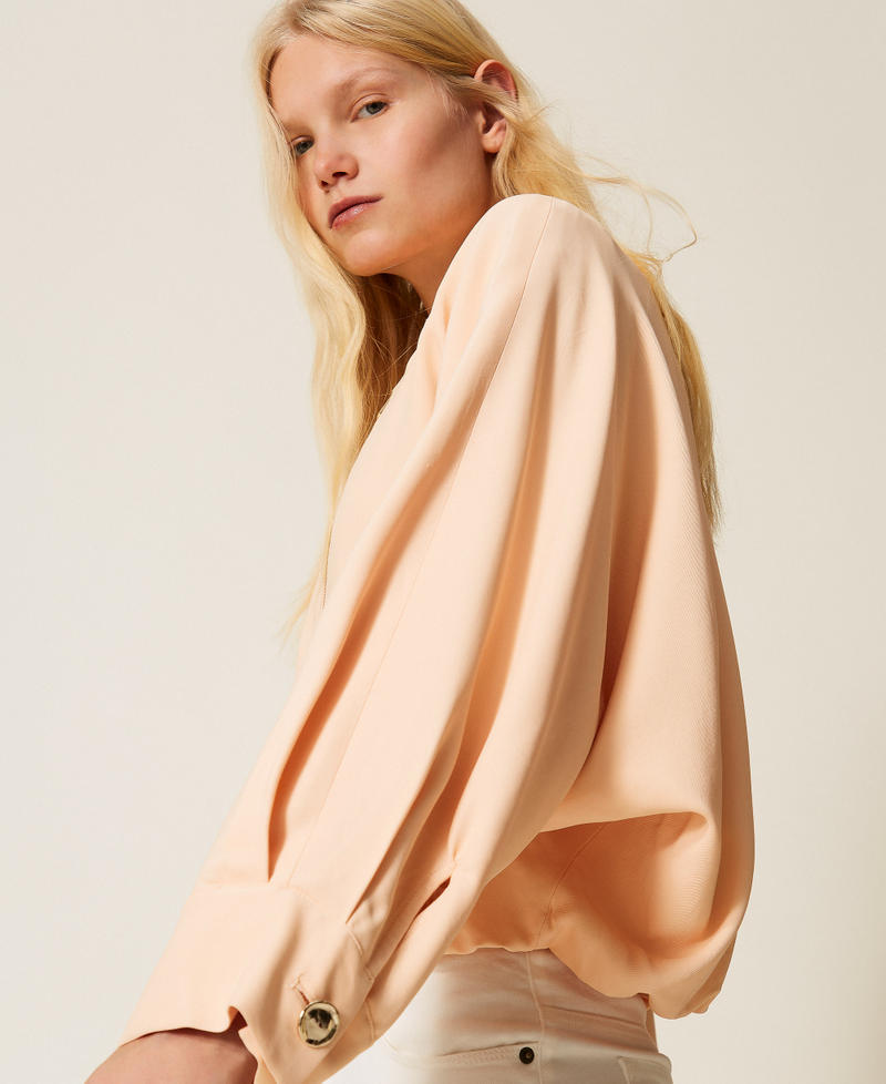 Bomberjacke mit Kimono&auml;rmeln &bdquo;Peach Pink&ldquo;-Rosa Frau 261TP2222_11750_05