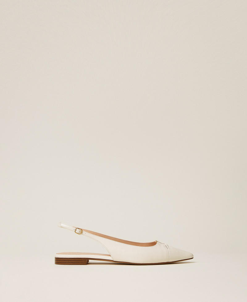 Кожаные балетки-слингбэки Лилия женщина 261TCP036_00381_01