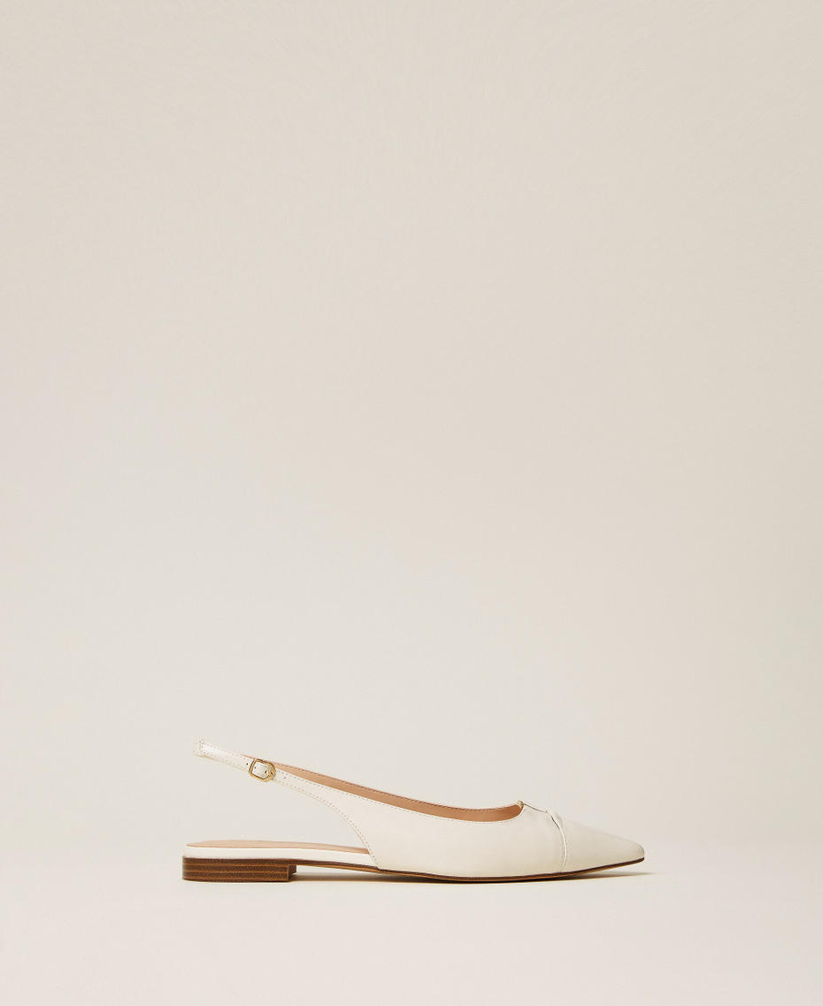 Кожаные балетки-слингбэки Лилия женщина 261TCP036_00381_01