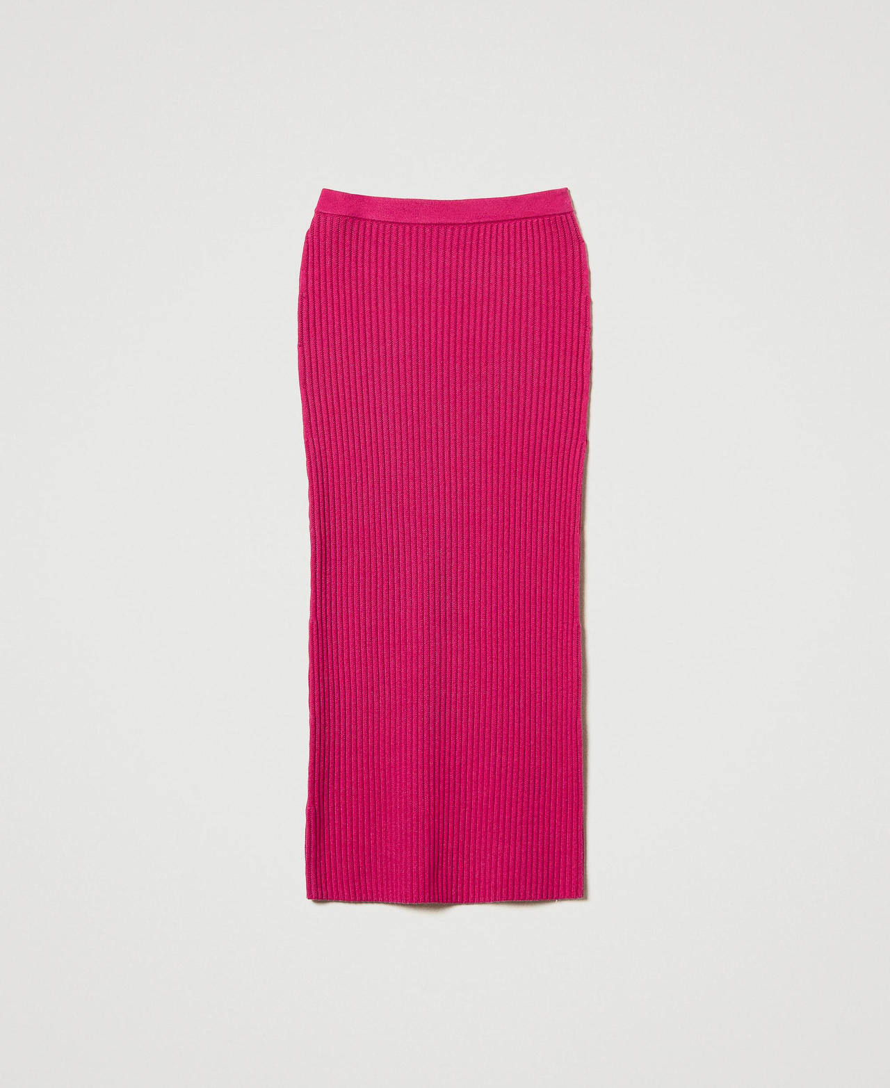 Scee by twin set Gonna longuette in maglia a coste
