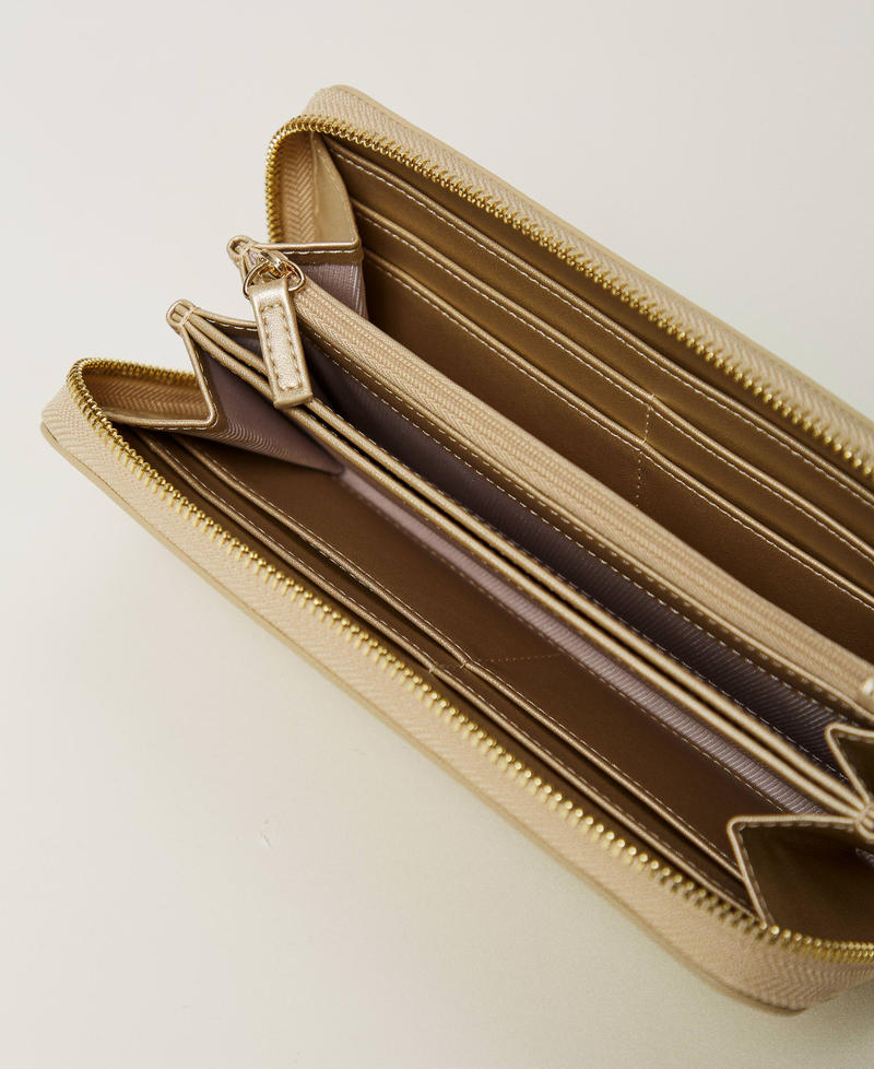 Oval T wallet Yellow Gold Woman 251TH7030_10366_03
