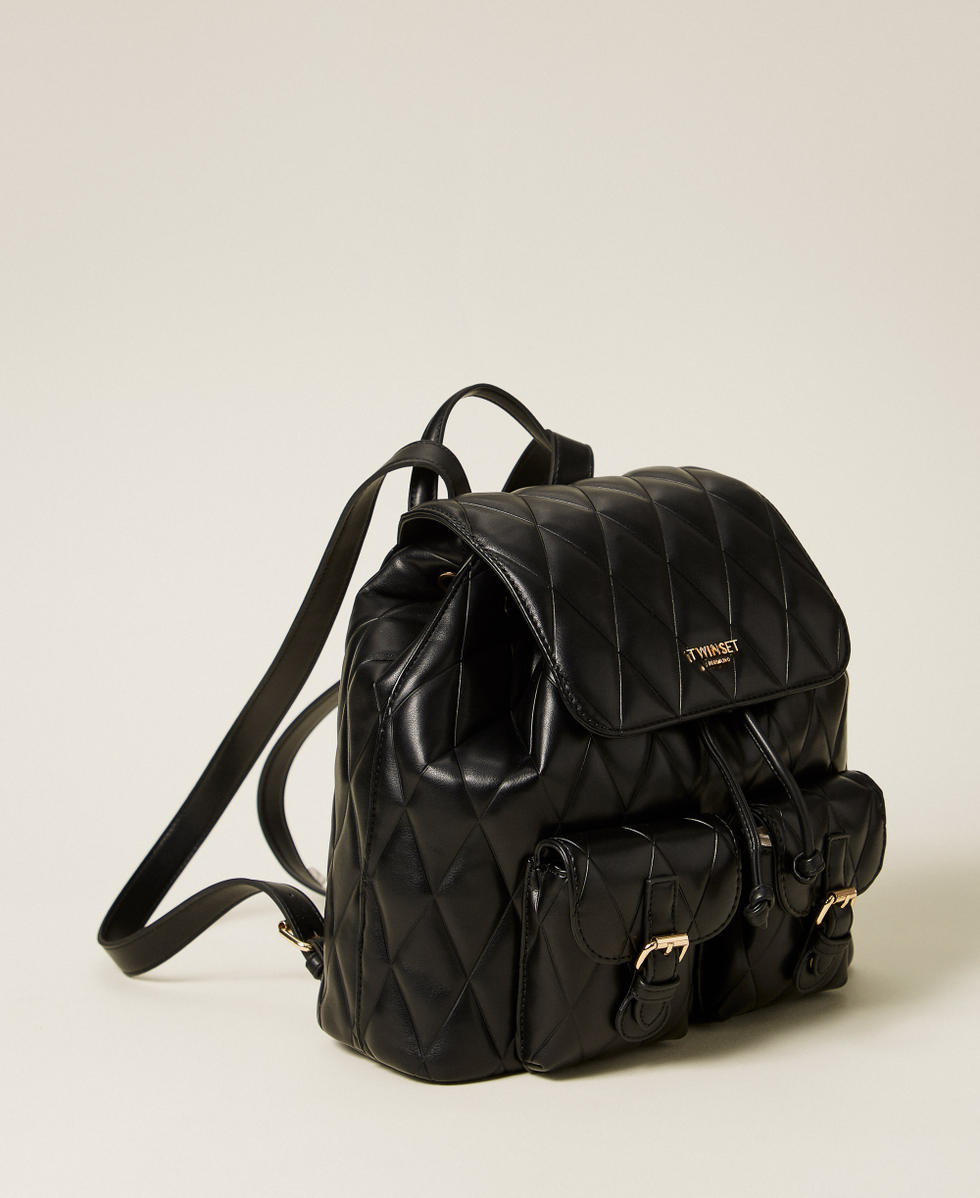 Mochila acolchada con bolsillos Negro Mujer 261TB7280_00006_02