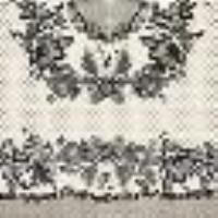 Jupe longue en satin jacquard floral avec pois Imprim&eacute; Dentelle et Fleurs Noir/Nacre Femme 13947_C