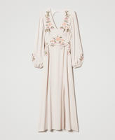 Maxikleid mit floraler Stickerei
