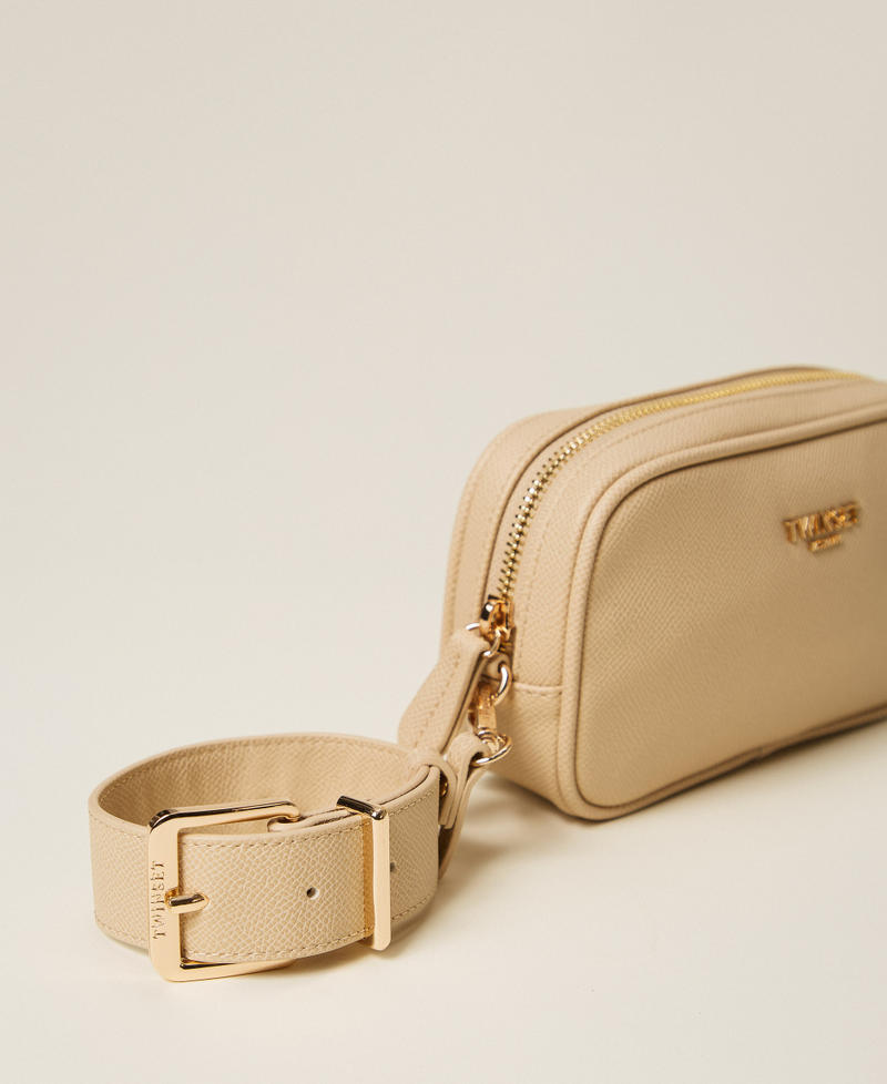 Mini bag with logo and strap Delicate Sand Beige Woman 261TH703D_13161_02
