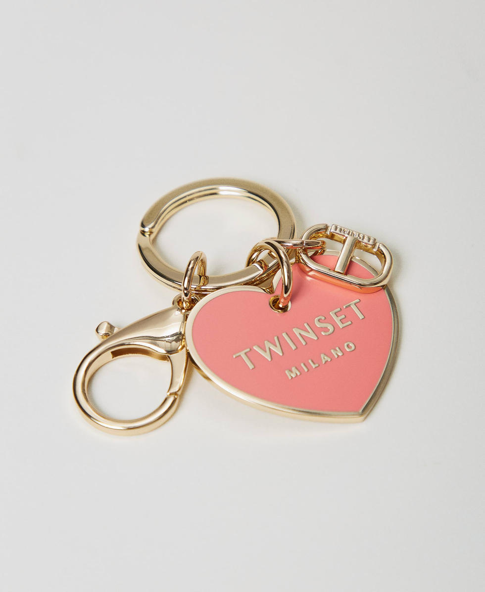 Heart-shaped keyring with logo Coralline Woman 251TH7010_12141_02