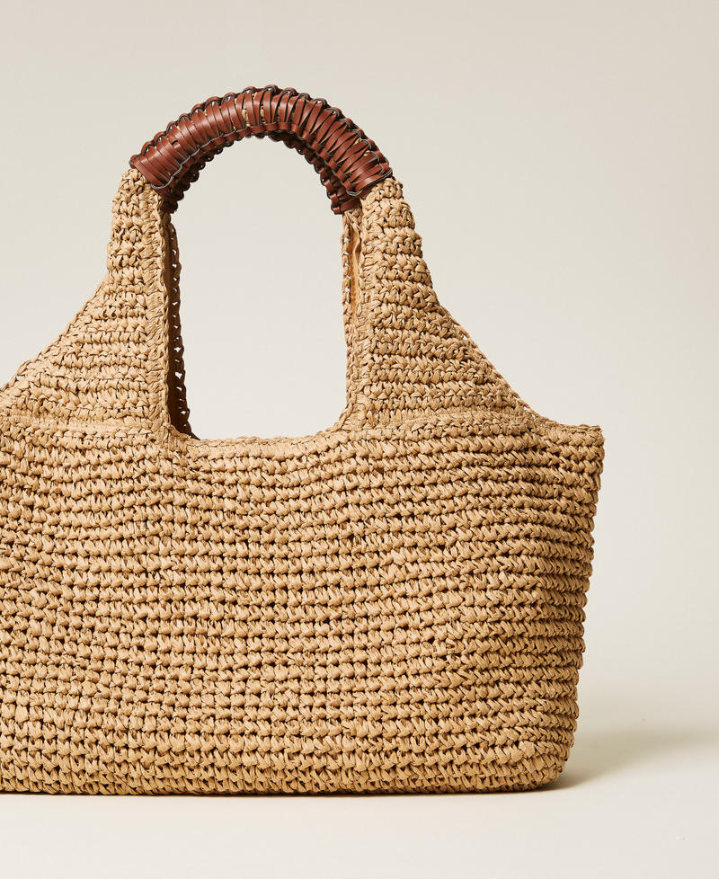 Raffia hobo bag Straw Woman 261LB7BKK_00193_03