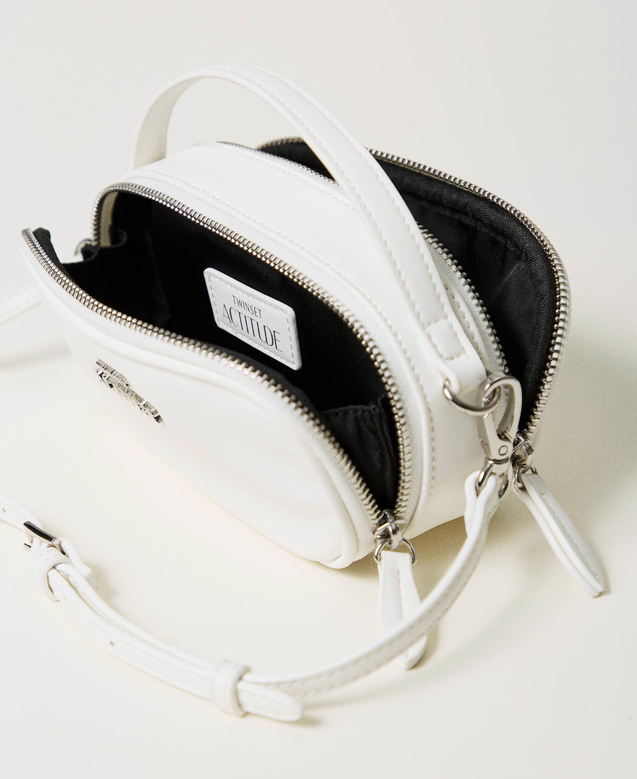 お手軽価格で贈りやすい logo with bag shoulder Mini Woman, Milano TWINSET | White アクセサリー
