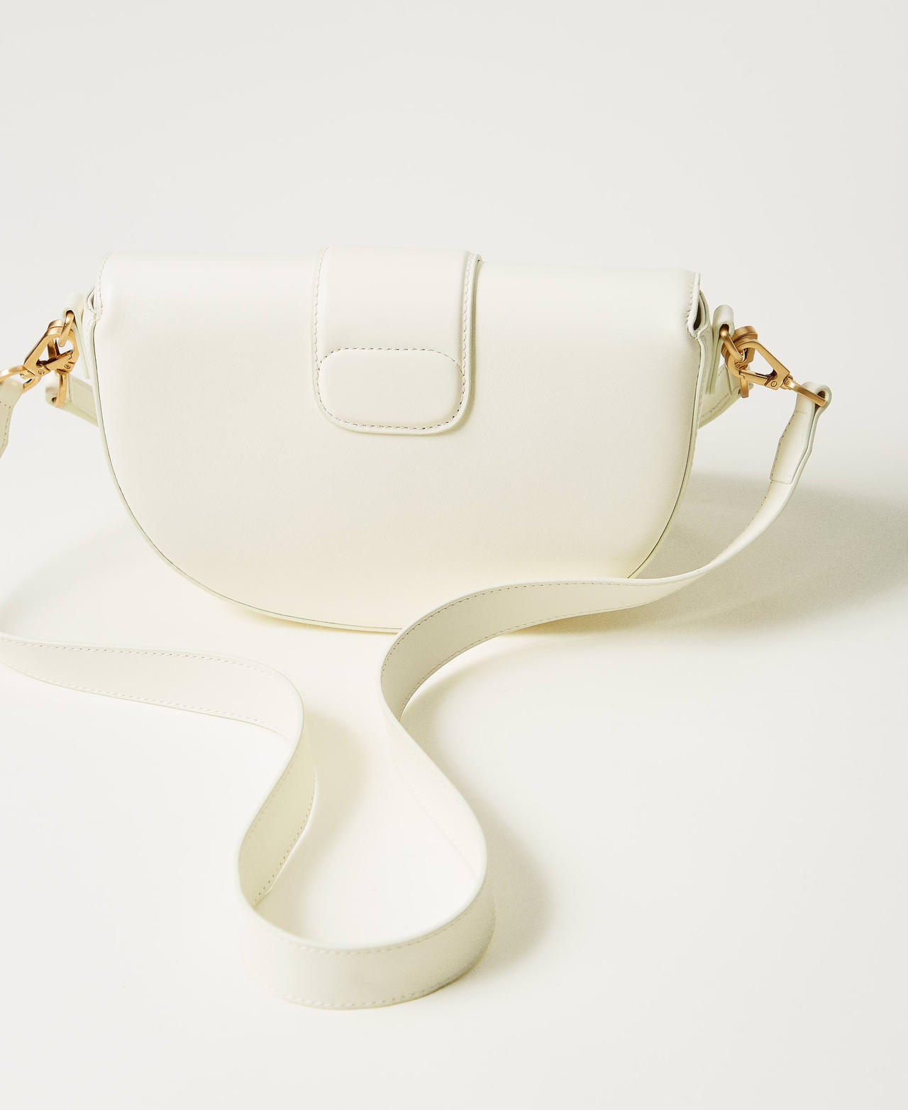 ‘Amie‘ half-moon leather shoulder bag Mother Of Pearl Woman 251TB7110_00059_03