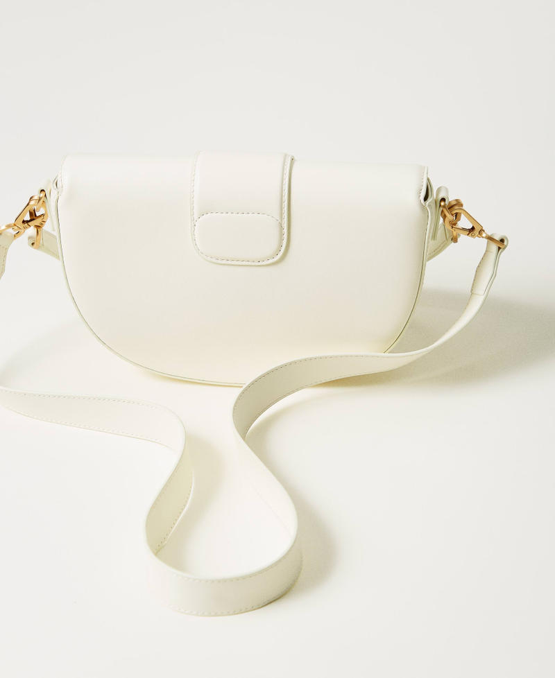 ‘Amie‘ half-moon leather shoulder bag Mother Of Pearl Woman 251TB7110_00059_03