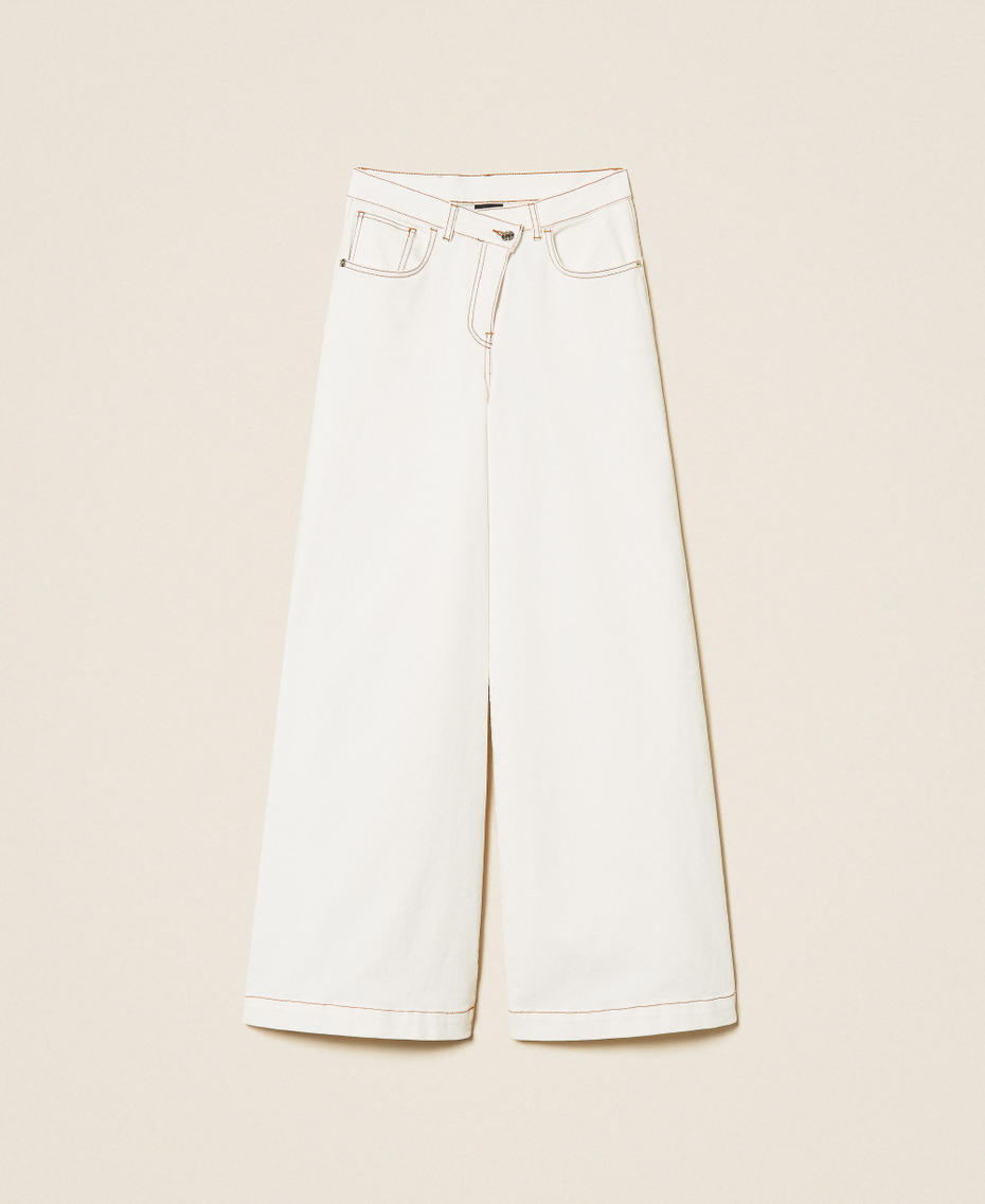 Pantalon ample en bull de coton bio