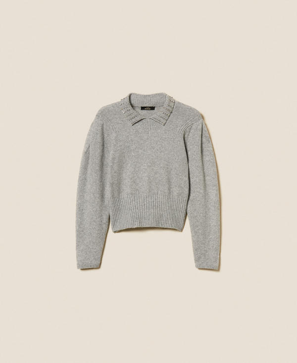 Pull polo en fil recyclé