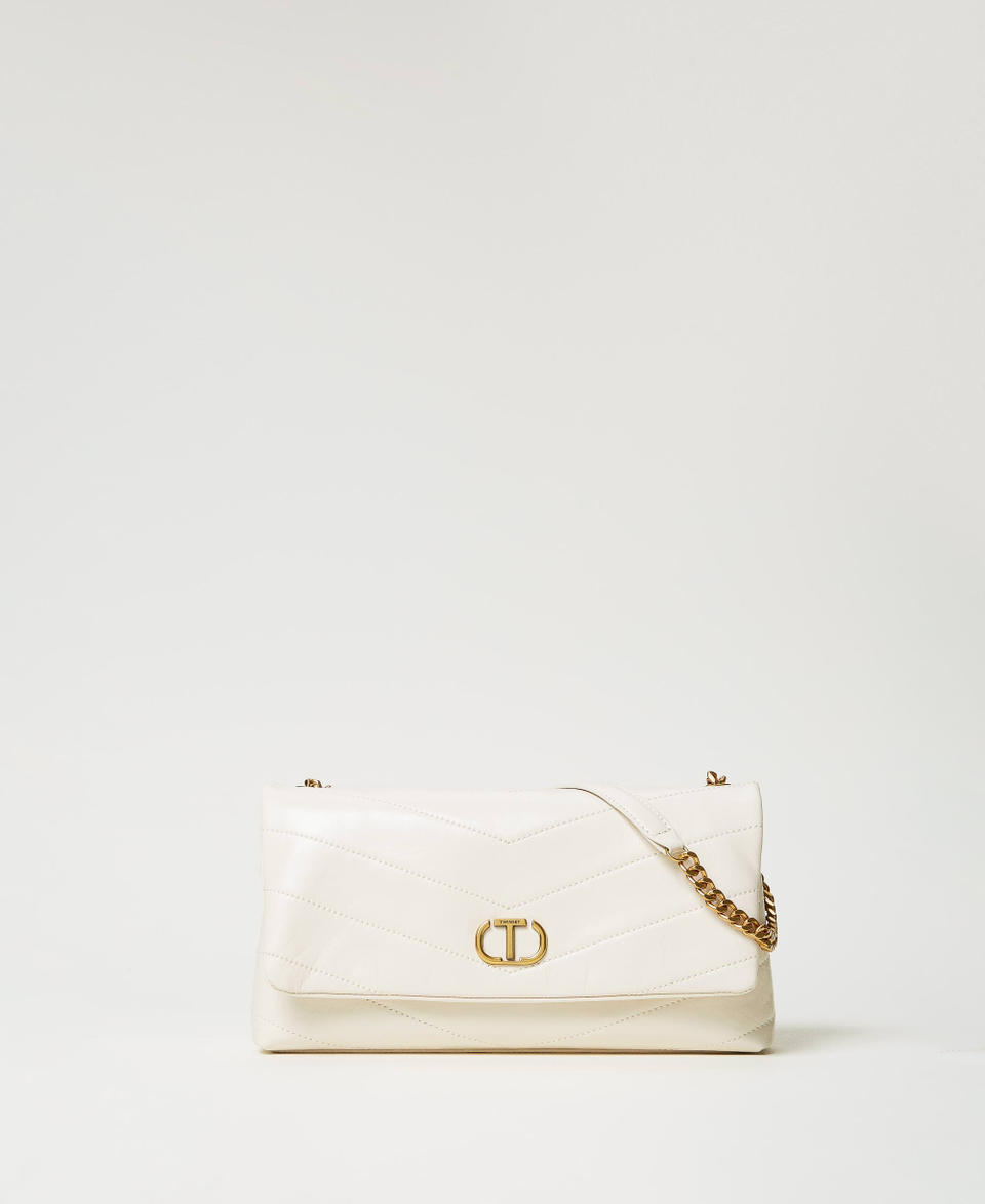 Borsa a tracolla ‘Madison’ in pelle Madreperla Donna 251TB7451_00059_01