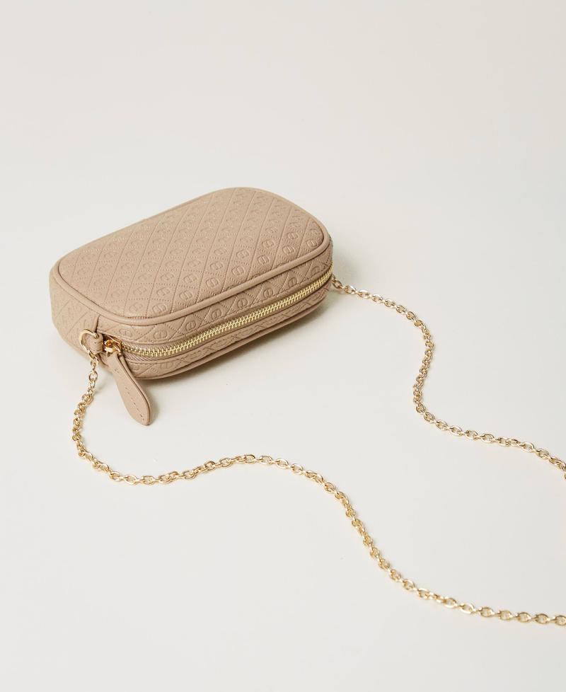 Mini borsa a tracolla con logo Beige "Rope" Donna 251TH7027_12145_03