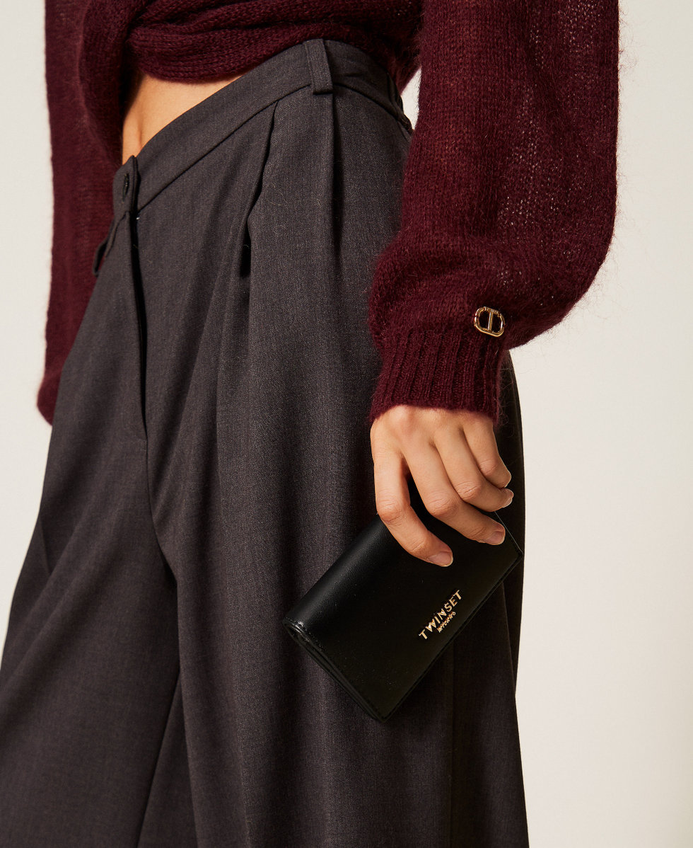 Medium wallet with logo Black Woman 252TL8013_00006_T0