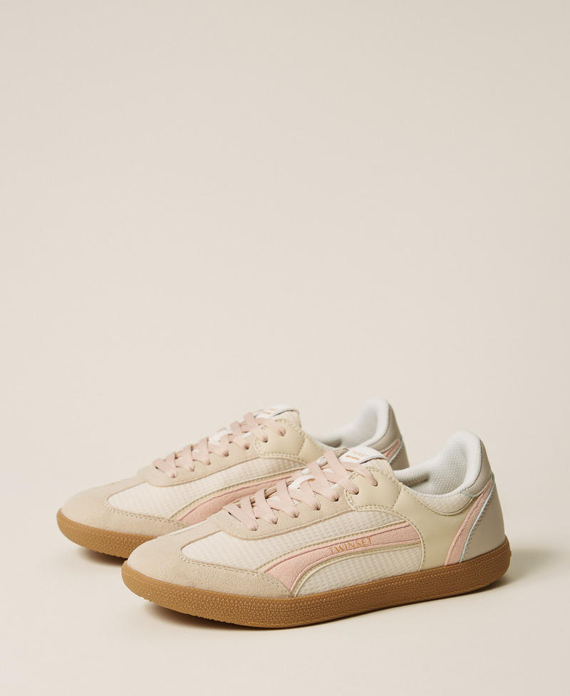 Trainers with contrasting inserts Two-tone Lily/Pink Sand Woman 261TCP01L_13326_02