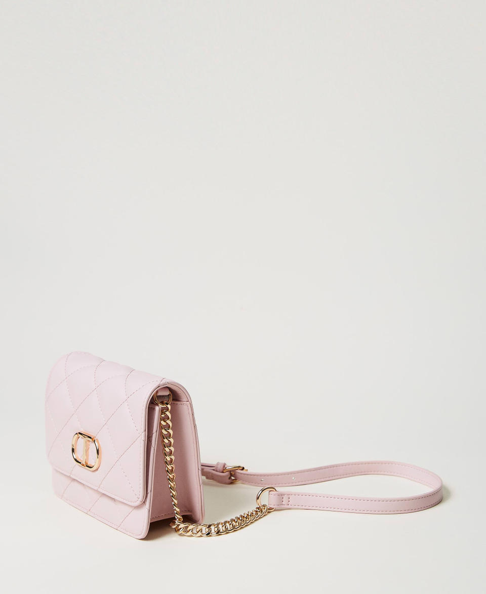 ‘Audrey’ small quilted shoulder bag Parisienne Pink Woman 251TB7373_00714_02