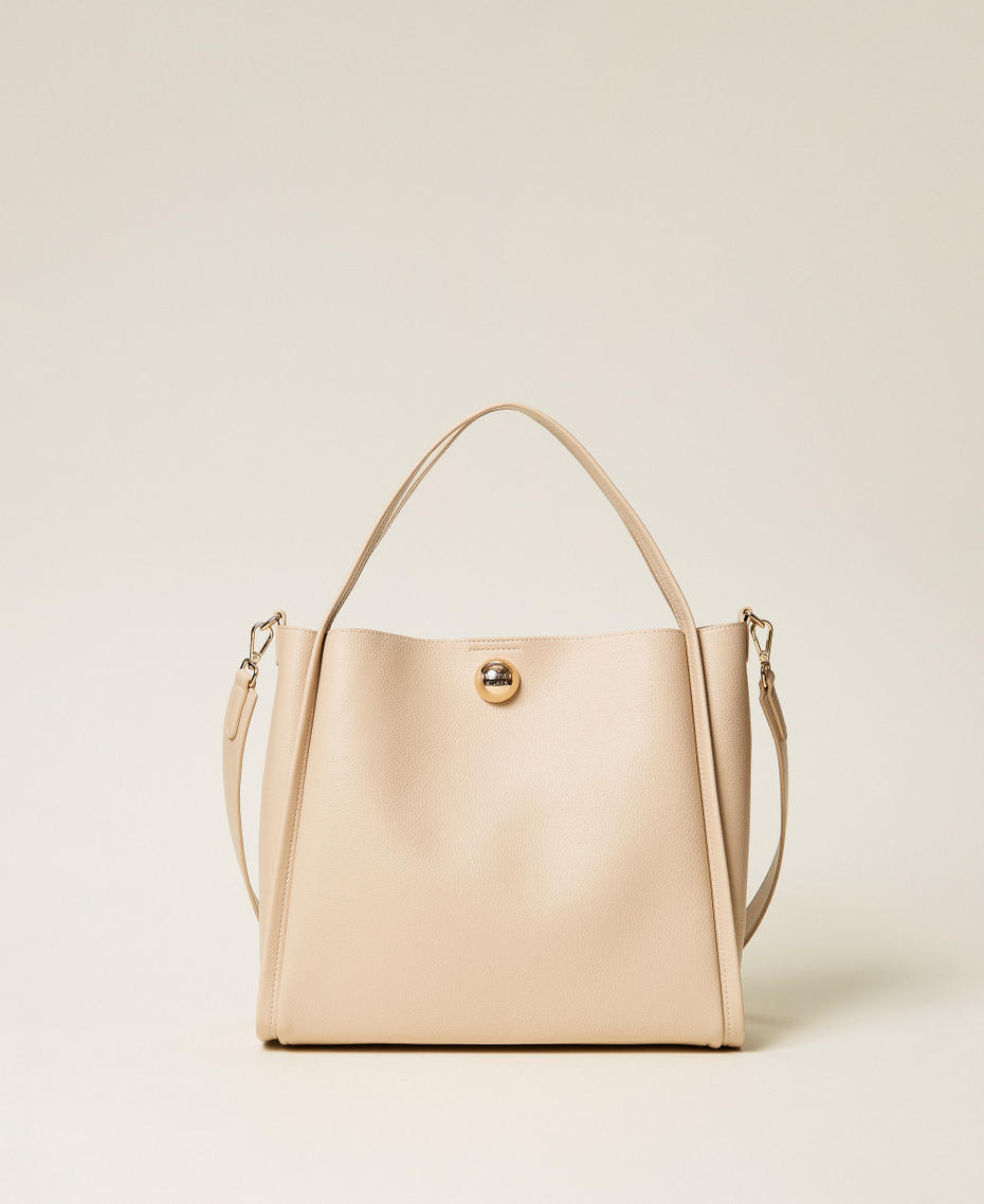 Shopper bag with ball Rope Beige Woman 261TD8121_12145_01