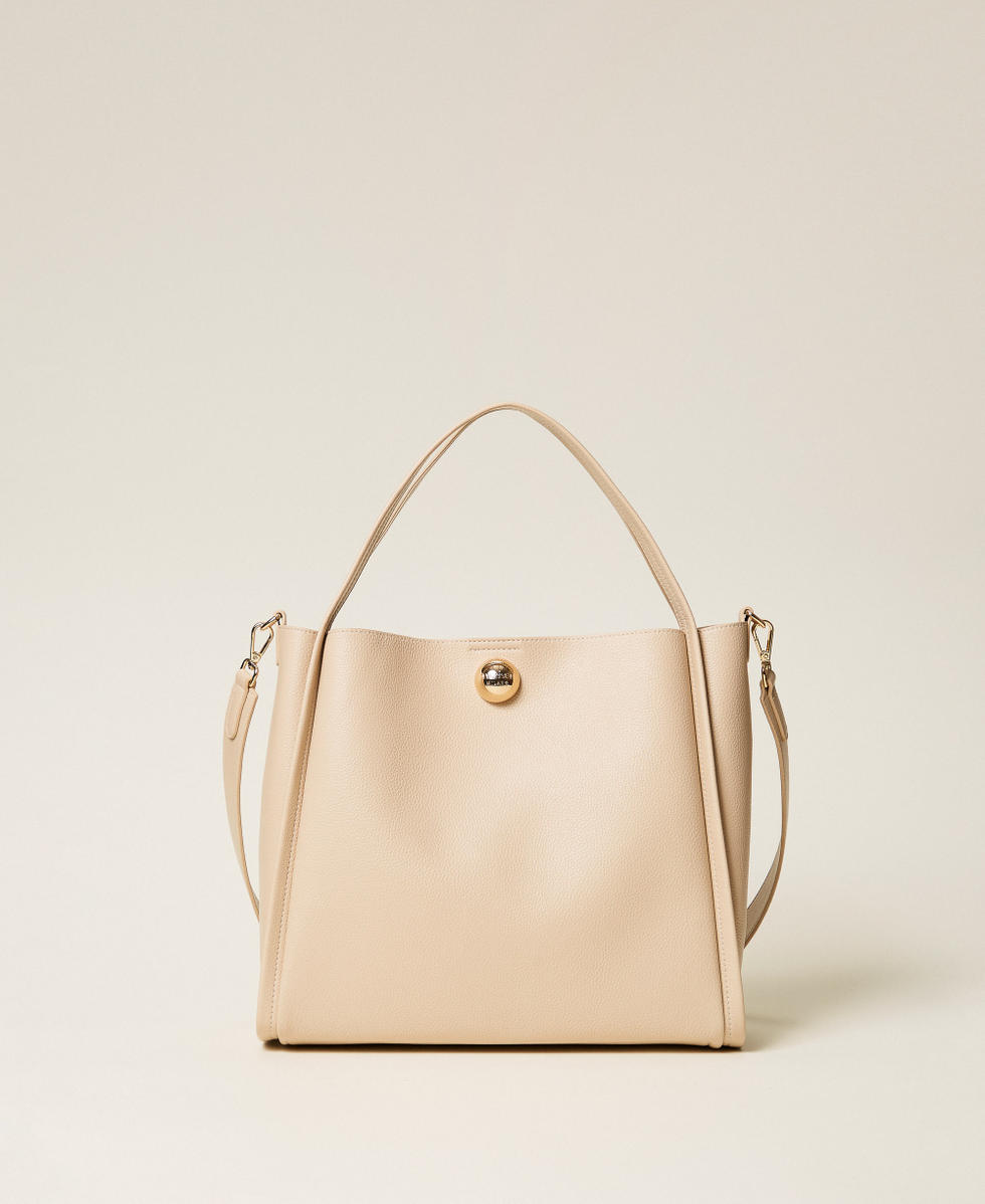 Shopper bag with ball Rope Beige Woman 261TD8121_12145_01
