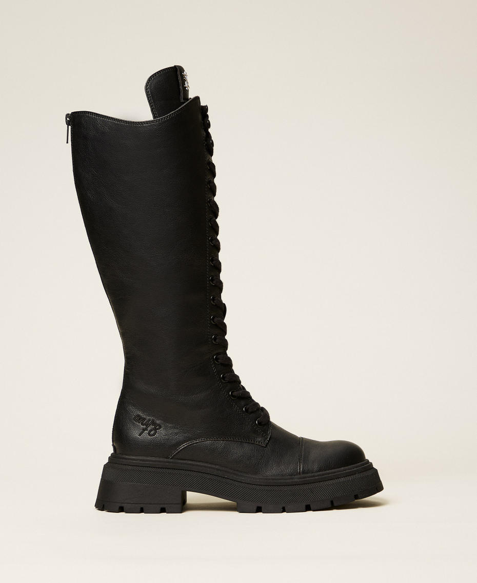 MYFO high combat boots Black Woman 252AQT010_00006_01