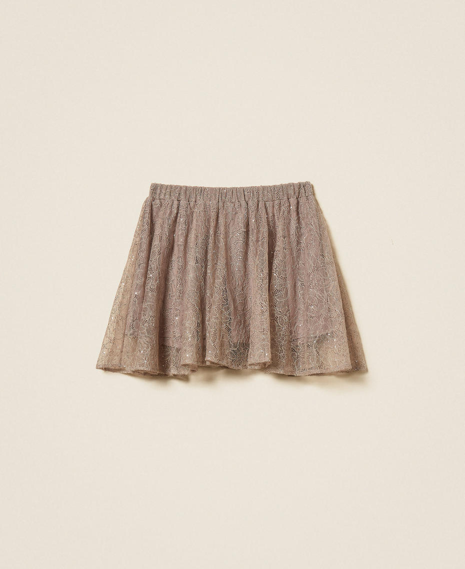 Lace miniskirt with sequins Mastics Woman 262TF2082_00369_S0
