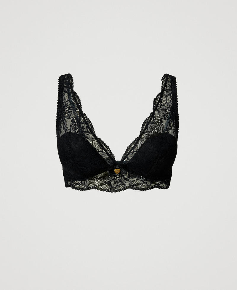 Lace bralette Black Woman 242LL6E33_00006_S0