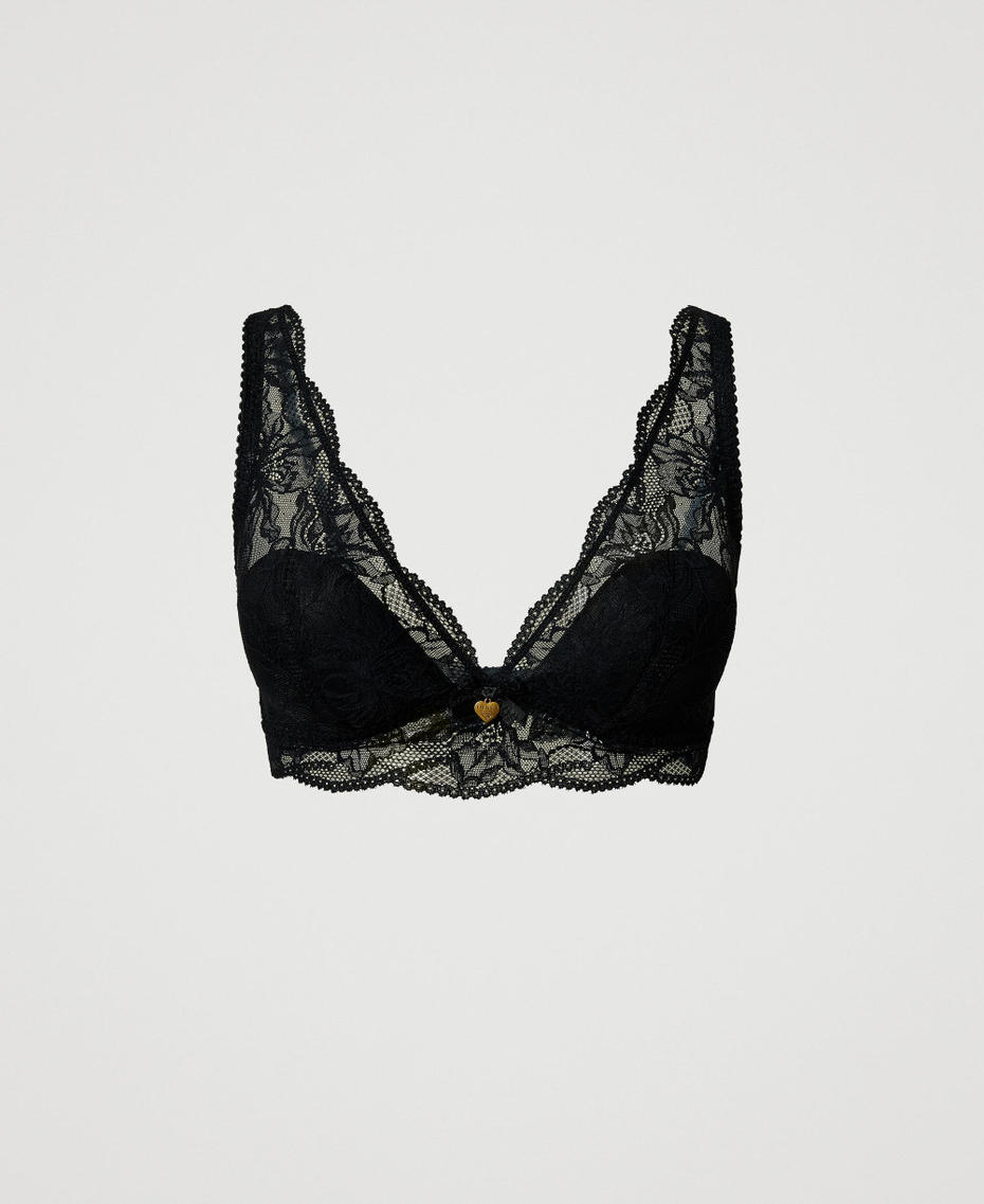 Lace bralette Black Woman 242LL6E33_00006_S0