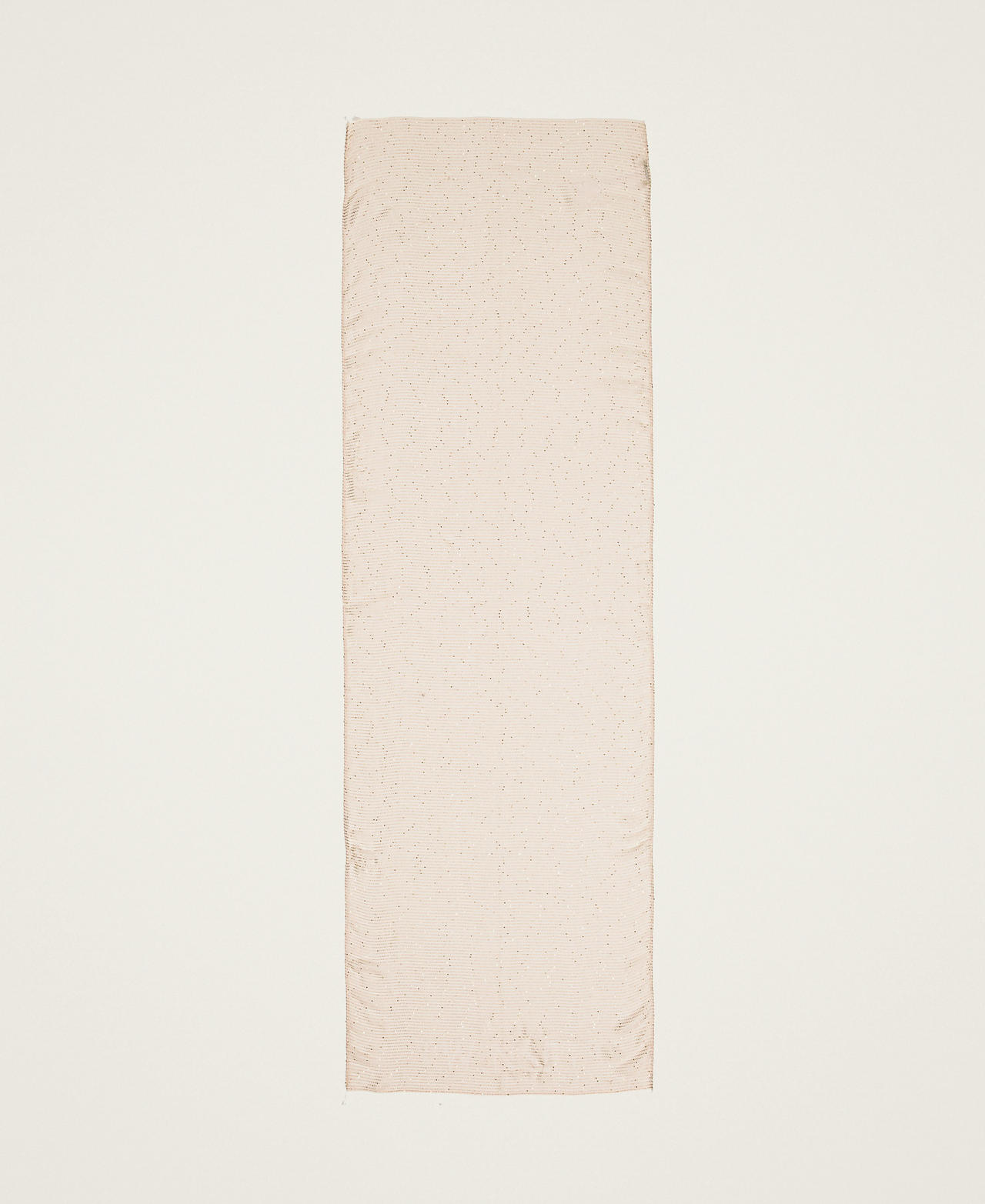 Jacquard keffiyeh with sequins Parisienne Pink Woman 251TA4520_00714_05