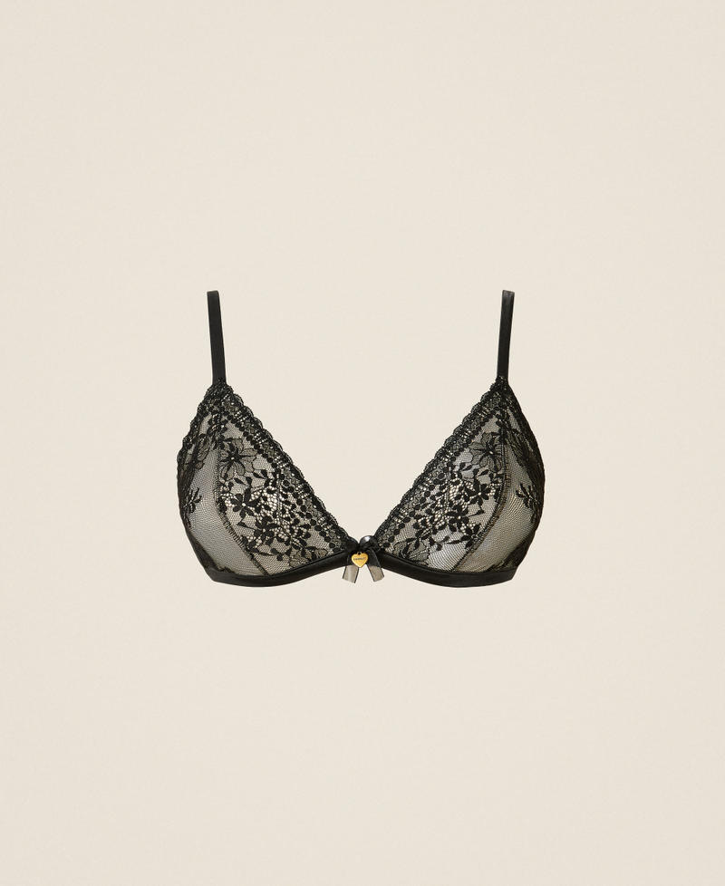 Lace triangle bra Black Woman 252LI6B22_00006_S0