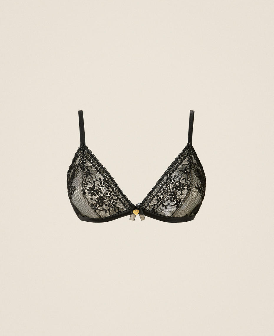 Lace triangle bra Black Woman 252LI6B22_00006_S0