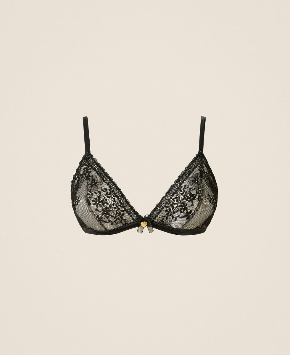 Lace triangle bra
