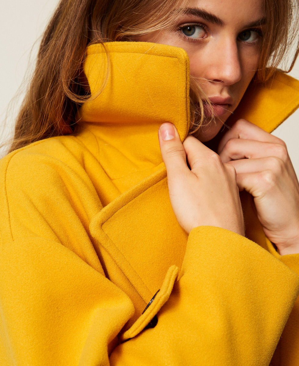 Abrigo de paño con botonadura doble Mango fruit Mujer 252AP2072_12580_04