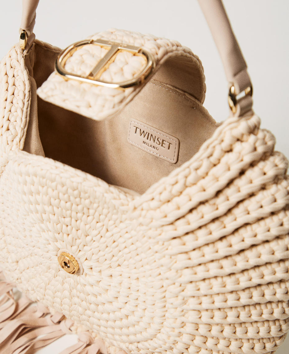 Besace « La Coquillette » en crochet Blanc Naturel Femme 251TD8140_00497_04