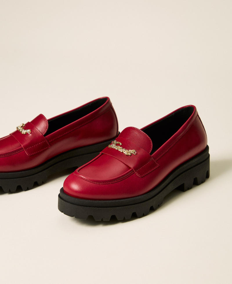 Leather loafers Red Ruby Girl 262GCJ022_13704_02