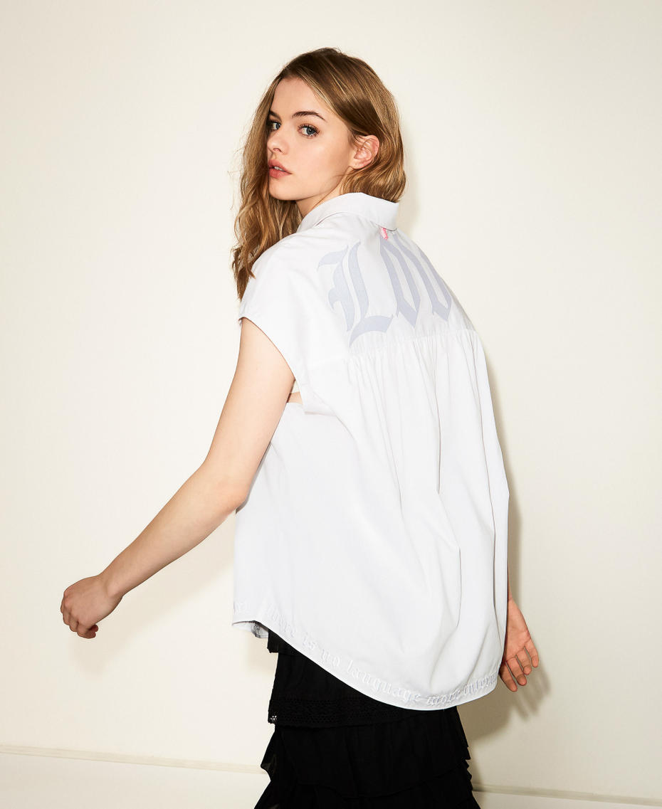 Camicia MYFO a kimono con ricamo Oxford Papers Donna 261AQ2032_13559_PC