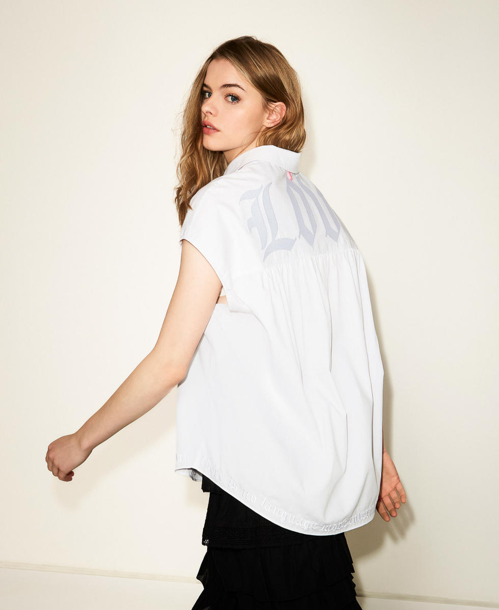 MYFO kimono shirt with embroidery