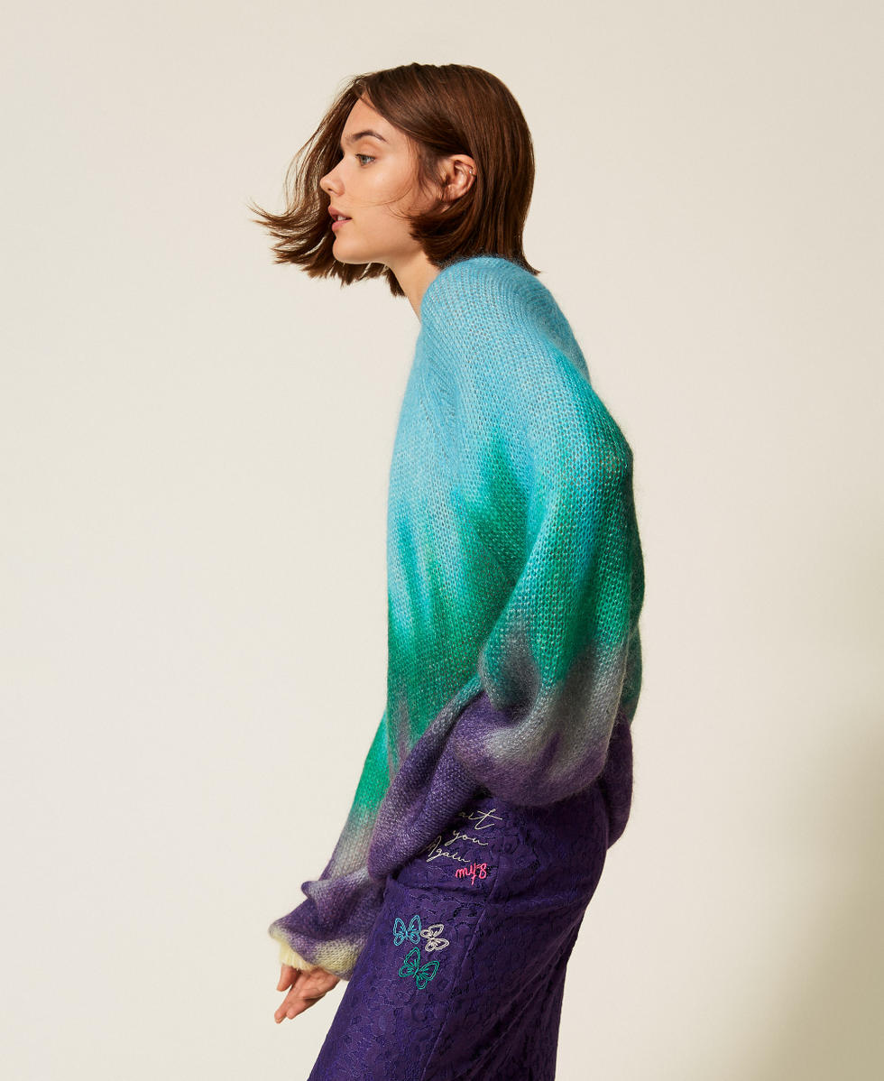MYFO jumper with fadeout print Multicolour Mohair Woman 252AQ3050_13039_02