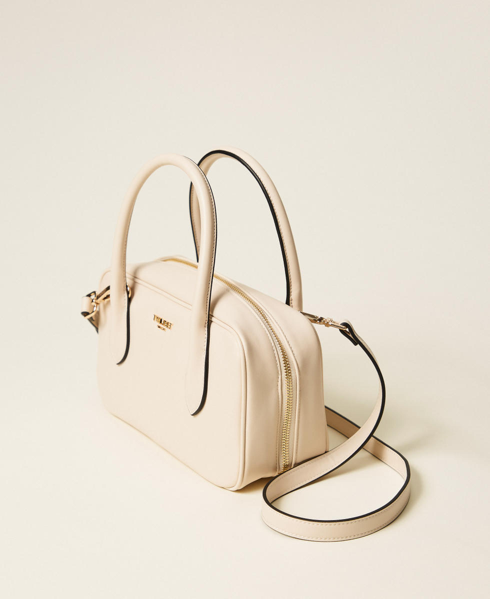 Sac bowling moyen avec logo Light Natural Femme 252TD8062_12227_02