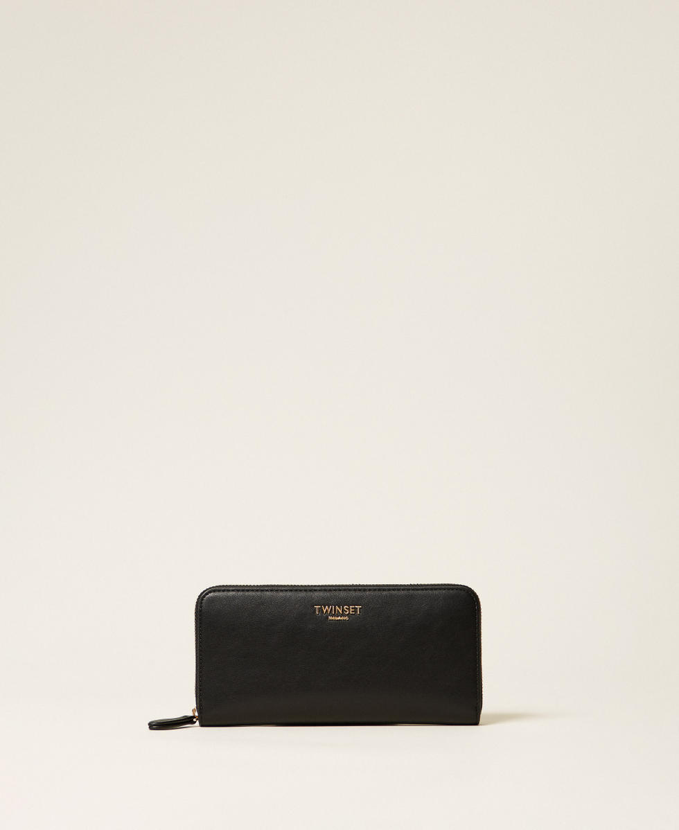 Zip-around wallet with logo Black Woman 252TD8392_00006_01
