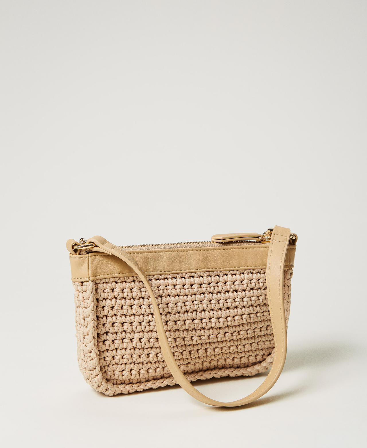Borsa a tracolla 'Petite' in crochet Bianco Naturale Donna 251TD8113_00497_03