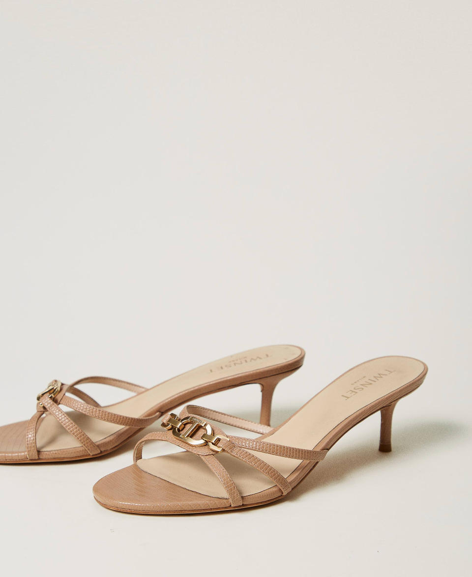 Mules with Oval T Camel Woman 251TCP102_00044_02