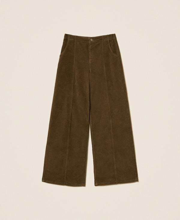 Wide corduroy trousers