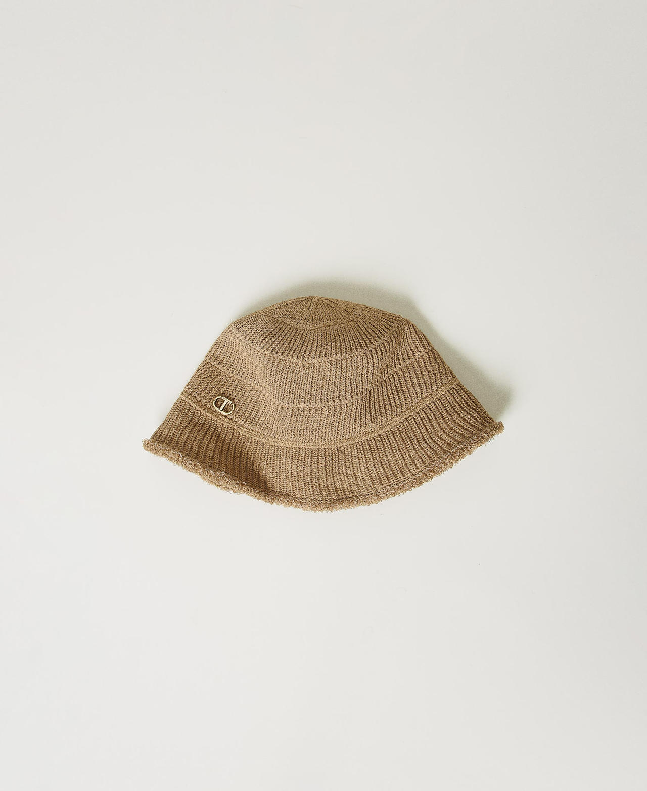 Cappello bucket in maglia Beige "Rope" Donna 251TA4300_12145_01