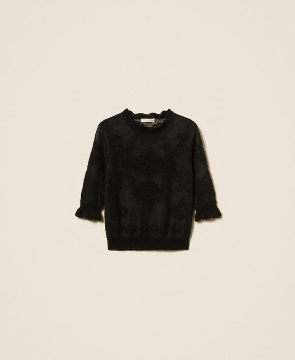 Jacquard alpaca blend jumper