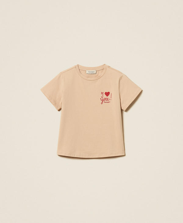 T-Shirt im Regular-Fit mit Stickerei